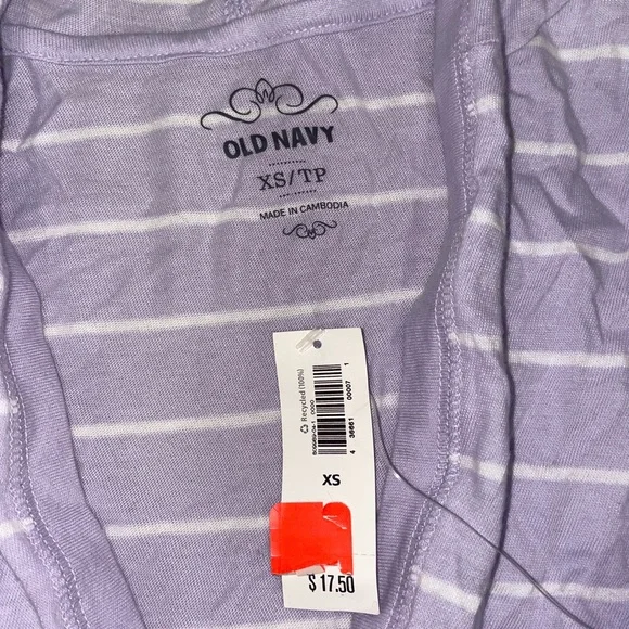Old Navy  |   Striped Hoodie - Purple and white - Picture 3 of 11